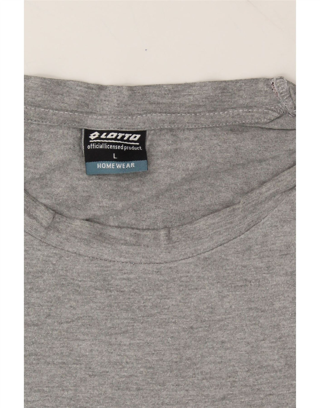 LOTTO Mens Graphic T-Shirt Top Large Grey Cotton Vintage Lotto and Second-Hand Lotto from Messina Hembry 