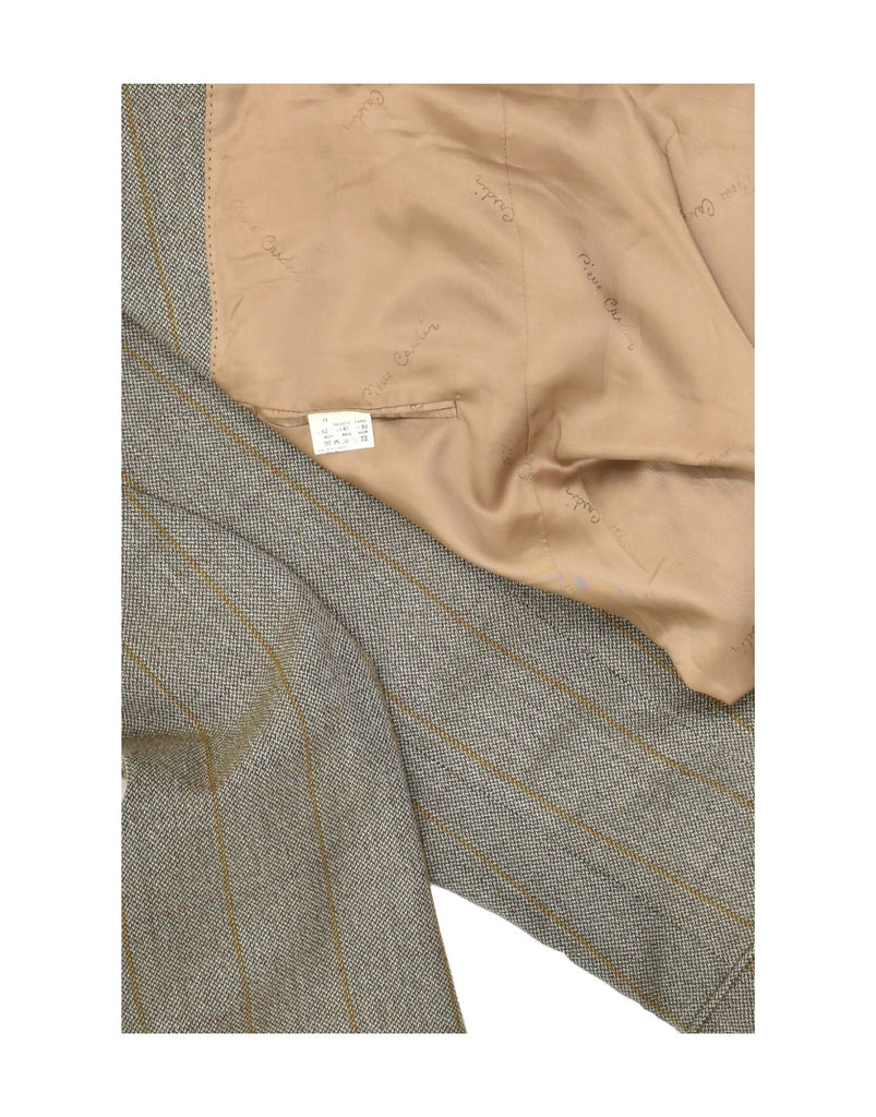 PIERRE CARDIN Mens Blazer Jacket UK 41 Large Grey Wool | Vintage Pierre Cardin | Thrift | Second-Hand Pierre Cardin | Used Clothing | Messina Hembry 