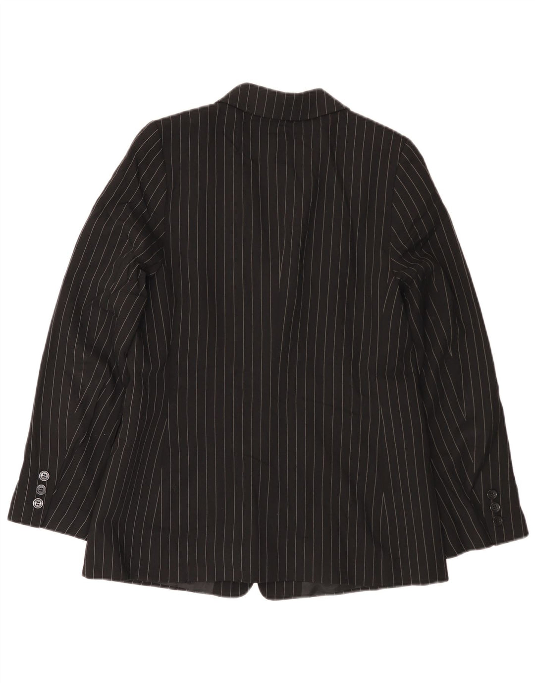 Marks & Spencer Womens Autograph Blazer Jacket UK 12 Medium Black Pinstripe