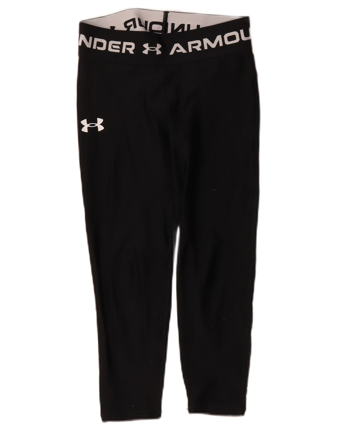 Under Armour Girls Graphic Leggings 9-10 Years  Black Polyester