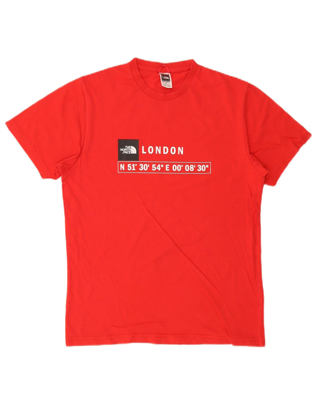 THE NORTH FACE Mens Graphic T-Shirt Top Small Red Cotton