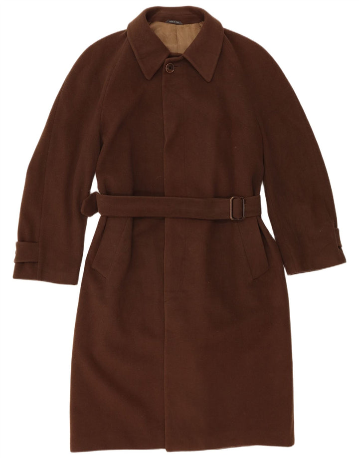 Ferre Womens Overcoat IT 52 XL Brown Wool