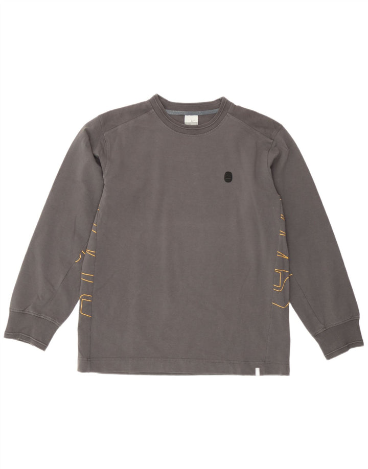 Nike Mens Graphic Sweatshirt Jumper UK 42/44 Large Grey Cotton