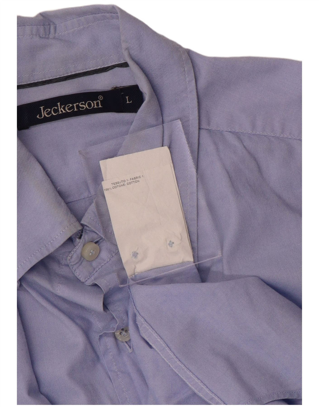 JECKERSON Mens Shirt Large Blue Cotton