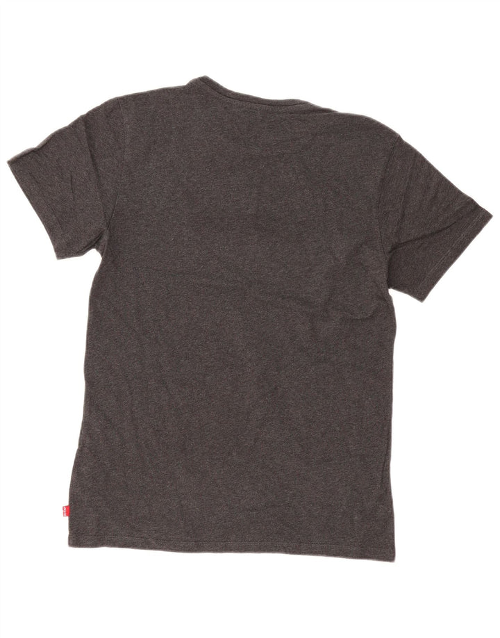 LEVI'S Mens Graphic T-Shirt Top Small Grey Cotton