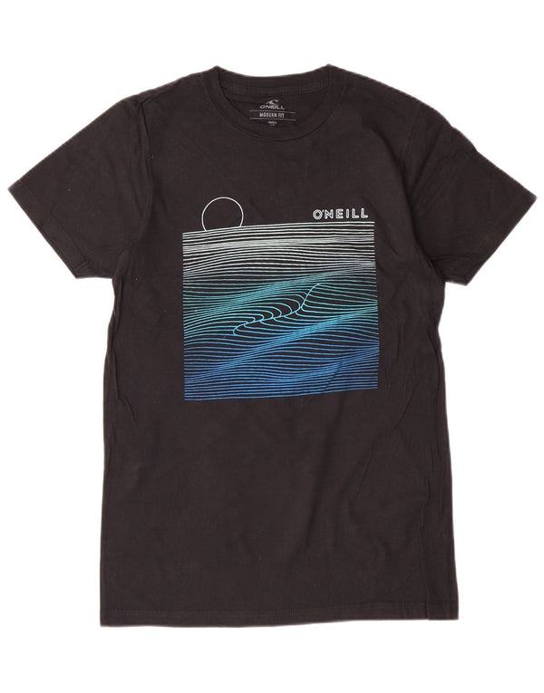 O'Neill Mens Modern Fit Graphic T-Shirt Top Small Black Cotton
