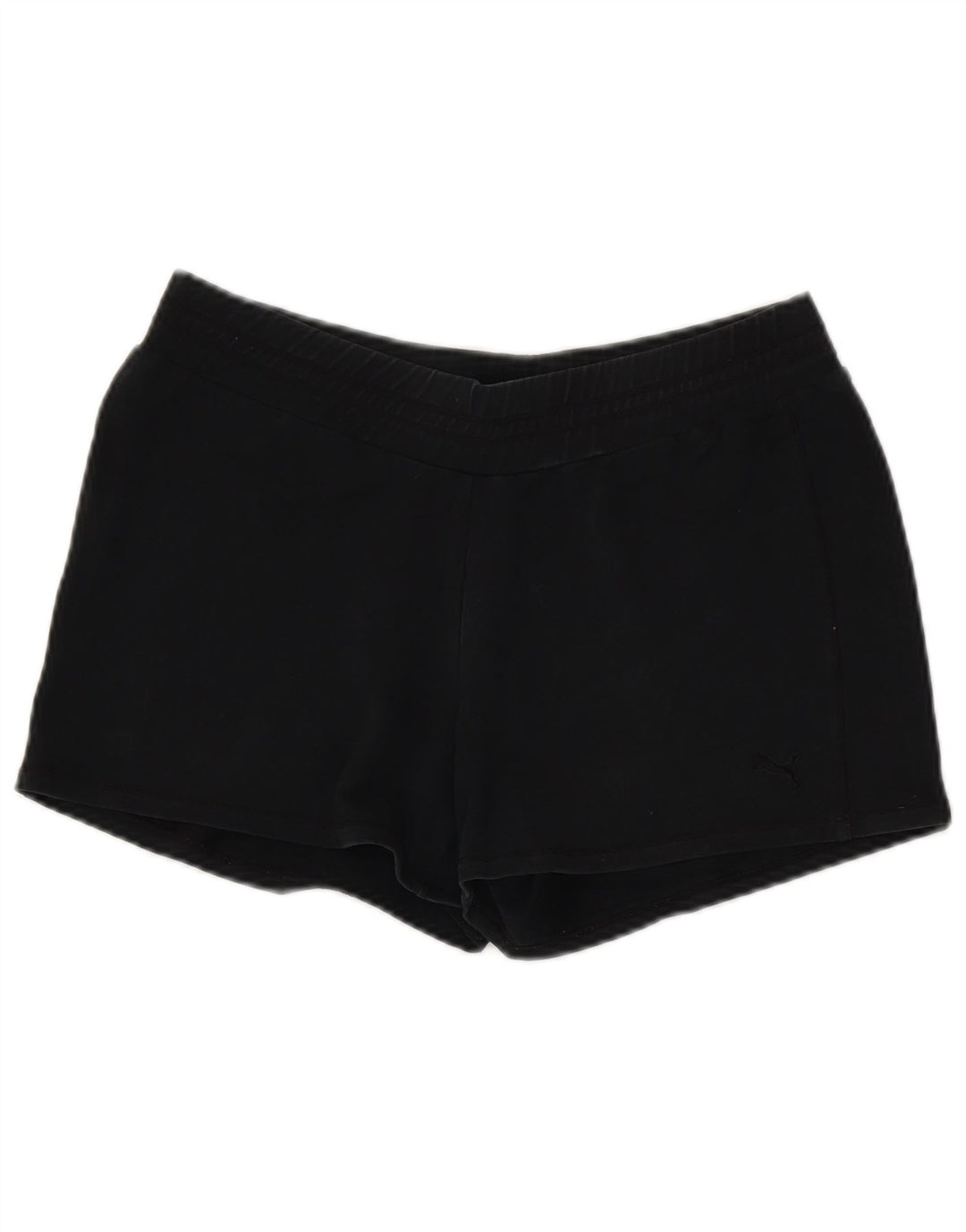 Puma Womens Sport Shorts UK 14 Medium  Black Cotton
