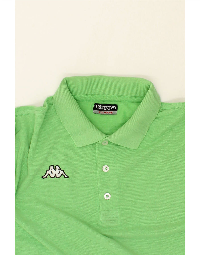 KAPPA Mens Polo Shirt XL Green Cotton Vintage Kappa and Second-Hand Kappa from Messina Hembry 