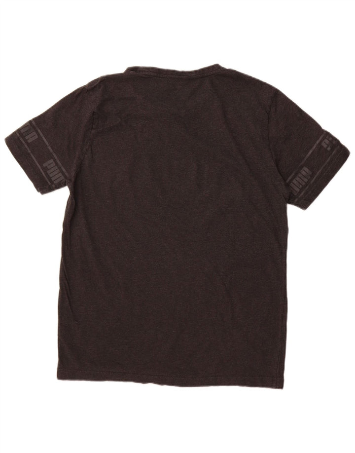 Puma Mens Graphic T-Shirt Top Large Grey Cotton