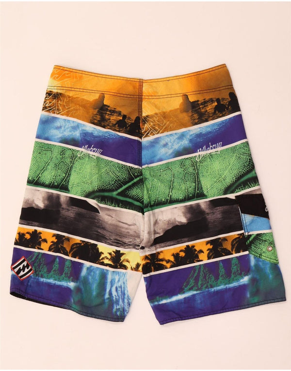 Billabong Mens Abstract Pattern Swimming Shorts Large Multicoloured