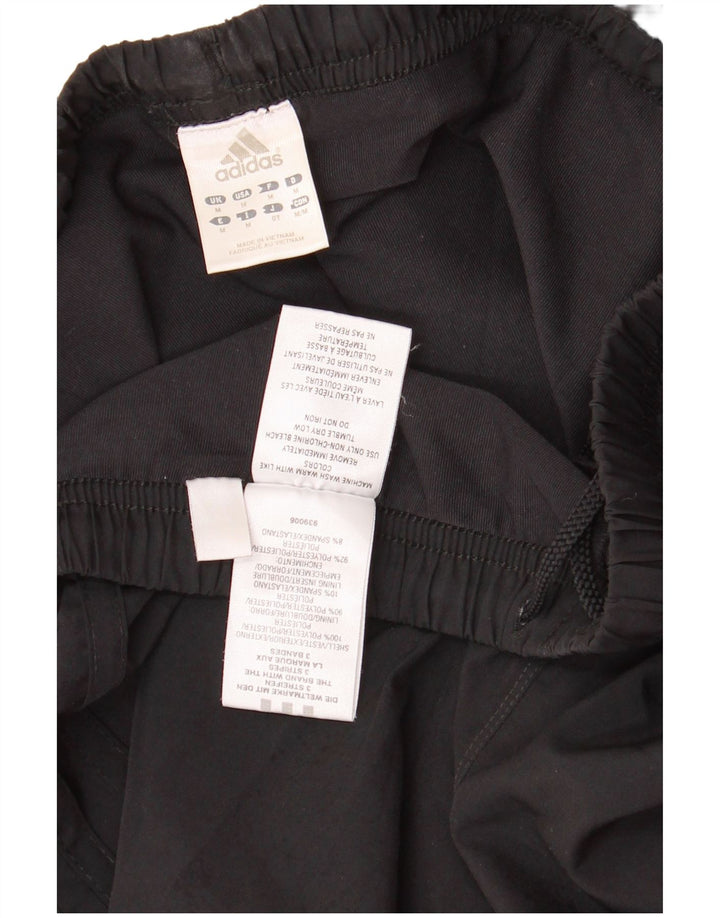 Adidas Womens Sport Shorts UK 12 Medium Black Polyester