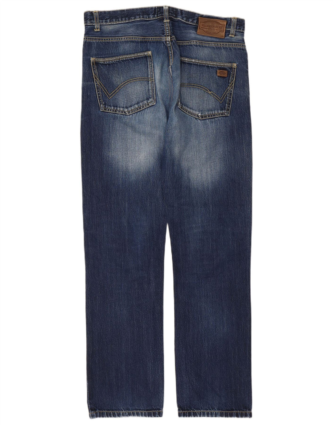Dickies Mens Straight Jeans W33 L34 Blue Cotton