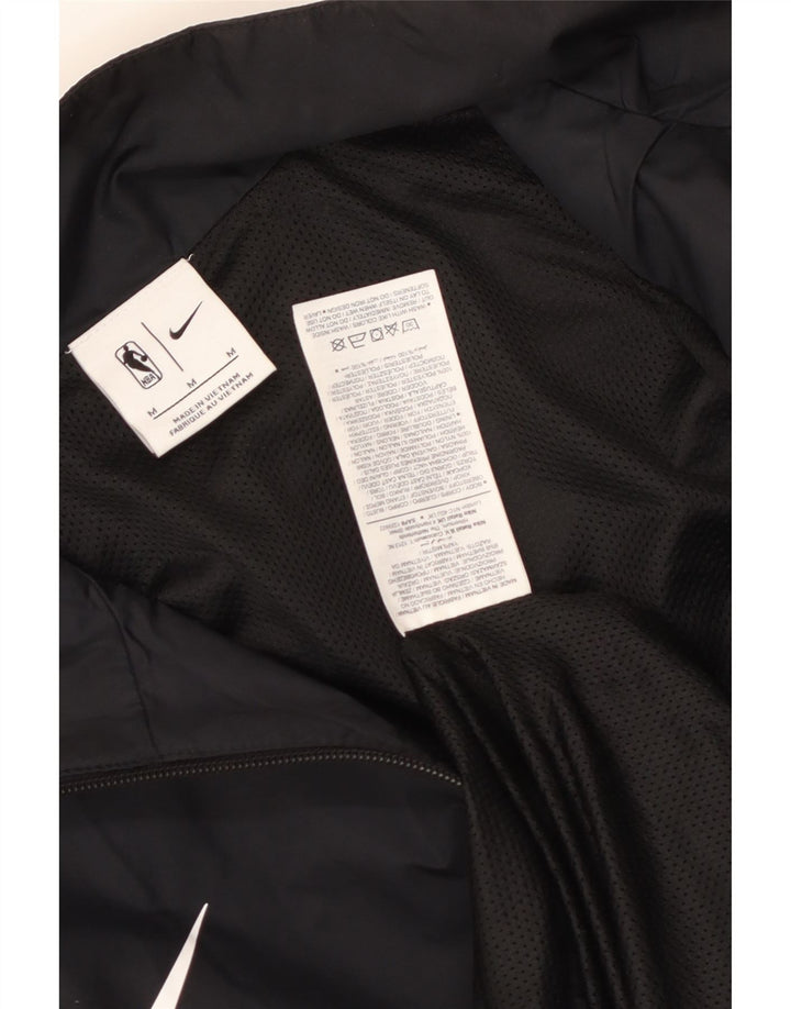 Nike Mens Miami Heat Tracksuit Top Jacket Medium Black Colourblock Nylon