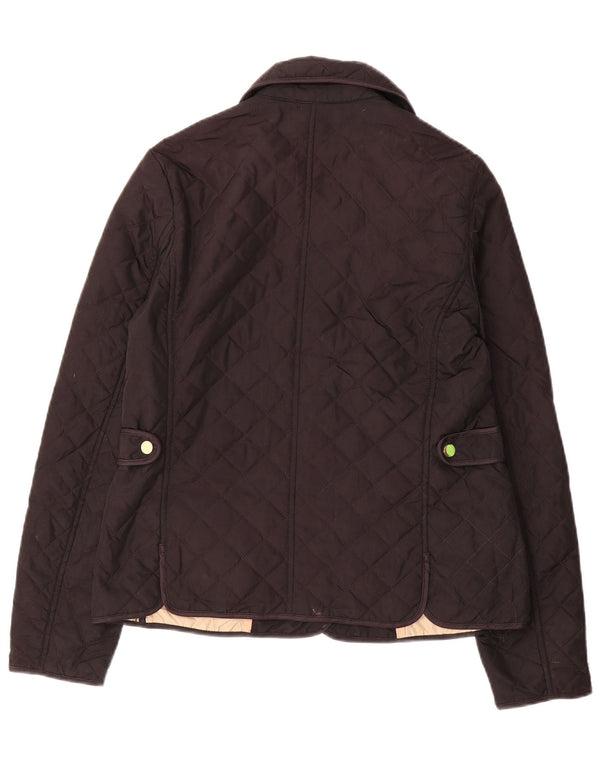 Zara Womens Quilted Jacket UK 14 Large Brown