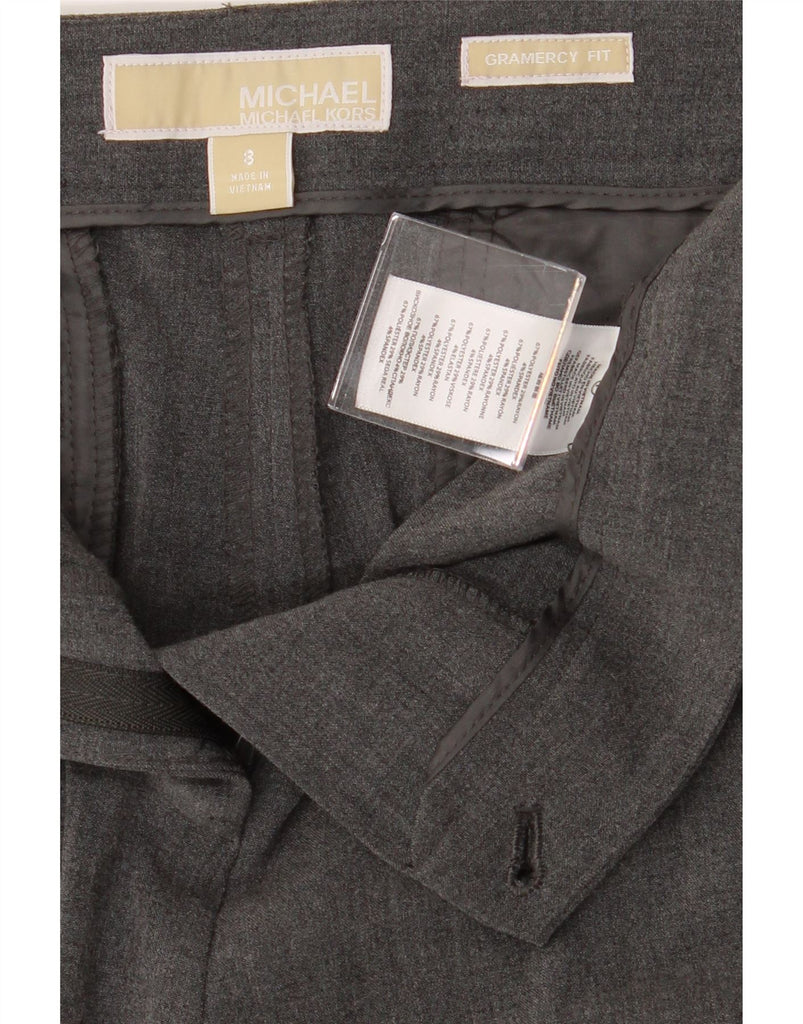 MICHAEL KORS Womens Gramercy Fit Casual Trousers US 8 Medium W32 L32 Grey Vintage Michael Kors and Second-Hand Michael Kors from Messina Hembry 
