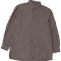 Diadora Mens Flannel Shirt Large Grey Cotton