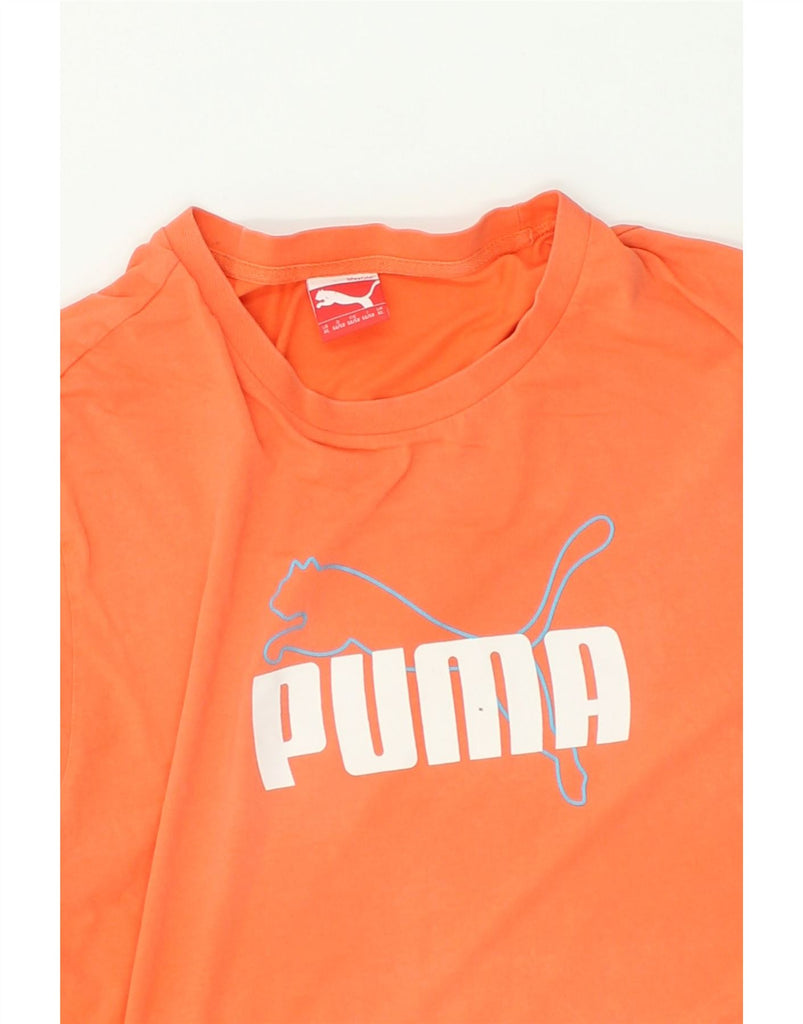 PUMA Mens Graphic T-Shirt Top XL Orange | Vintage Puma | Thrift | Second-Hand Puma | Used Clothing | Messina Hembry 