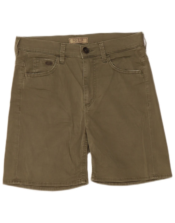 Guess Mens Casual Shorts W28 Small Khaki
