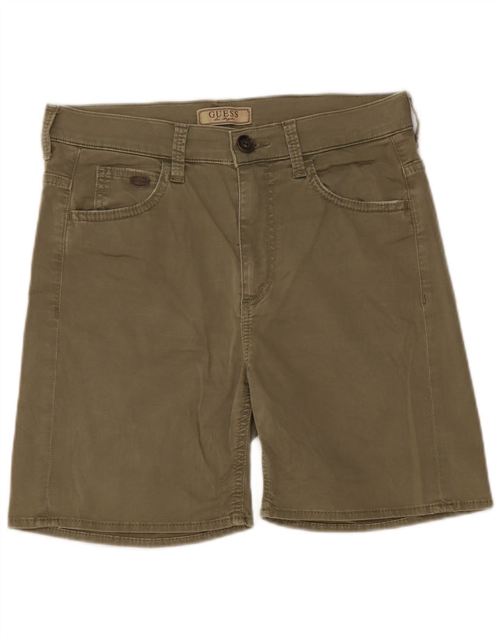 Guess Mens Casual Shorts W28 Small Khaki