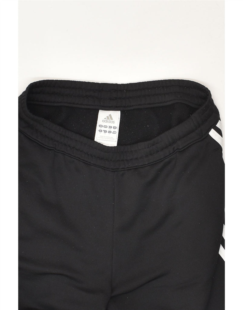 ADIDAS Womens Tracksuit Trousers UK 12 Medium Black Polyester | Vintage Adidas | Thrift | Second-Hand Adidas | Used Clothing | Messina Hembry 
