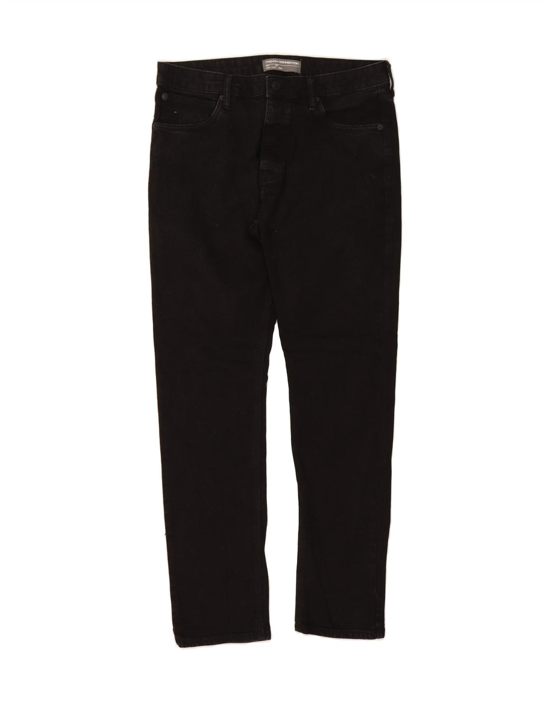 FRENCH CONNECTION Mens Slim Jeans W34 L31 Black Cotton Vintage French Connection and Second-Hand French Connection from Messina Hembry 