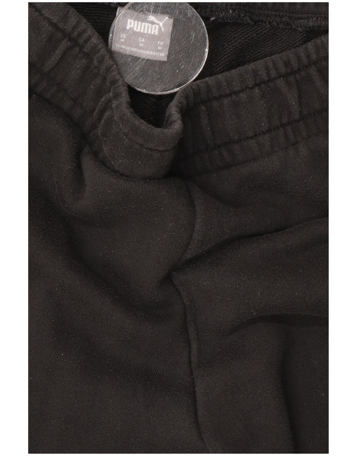 Puma Womens Graphic Tracksuit Trousers Joggers UK 12 Medium  Black
