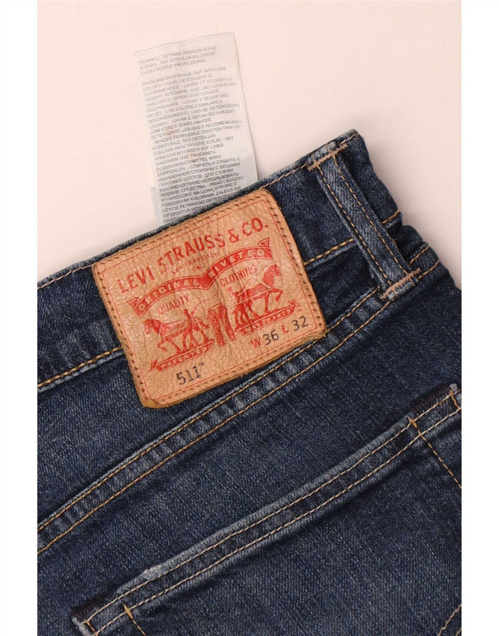 Levi's Mens 511 Slim Jeans W36 L28 Blue Cotton