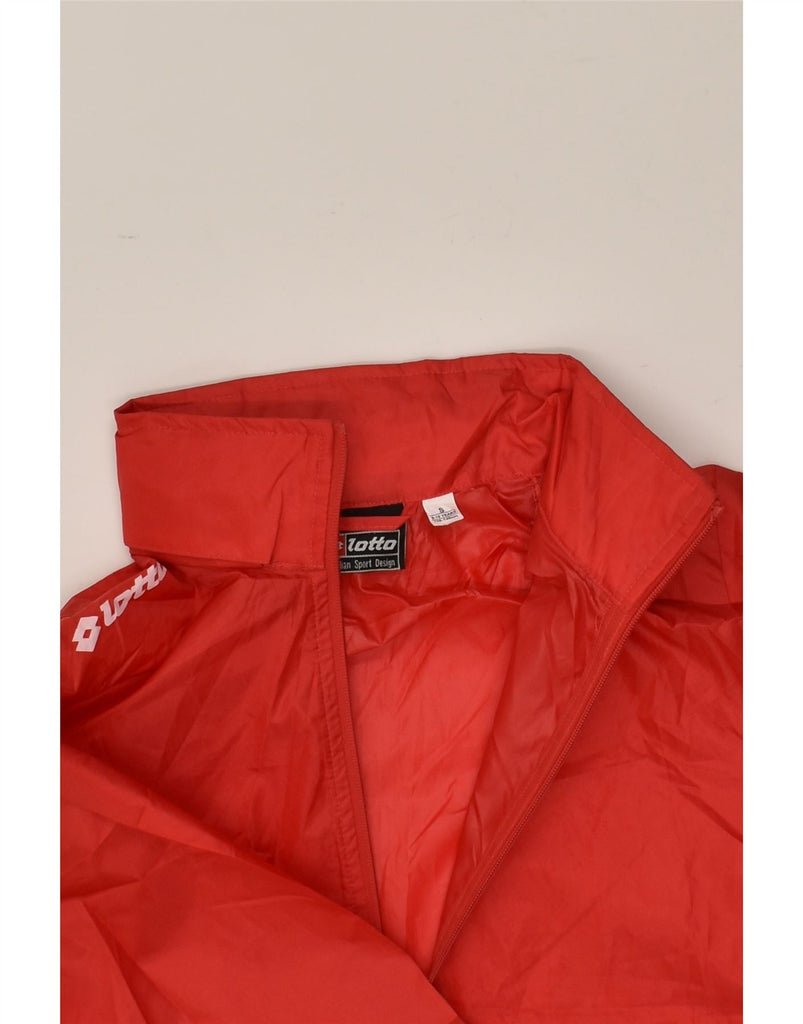 LOTTO Boys Graphic Rain Jacket 9-10 Years Small Red Polyester | Vintage Lotto | Thrift | Second-Hand Lotto | Used Clothing | Messina Hembry 