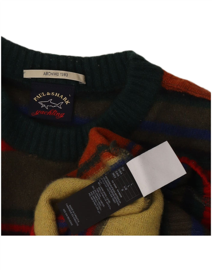 Paul & Shark Womens Crew Neck Jumper Sweater UK 16 Large Multicoloured