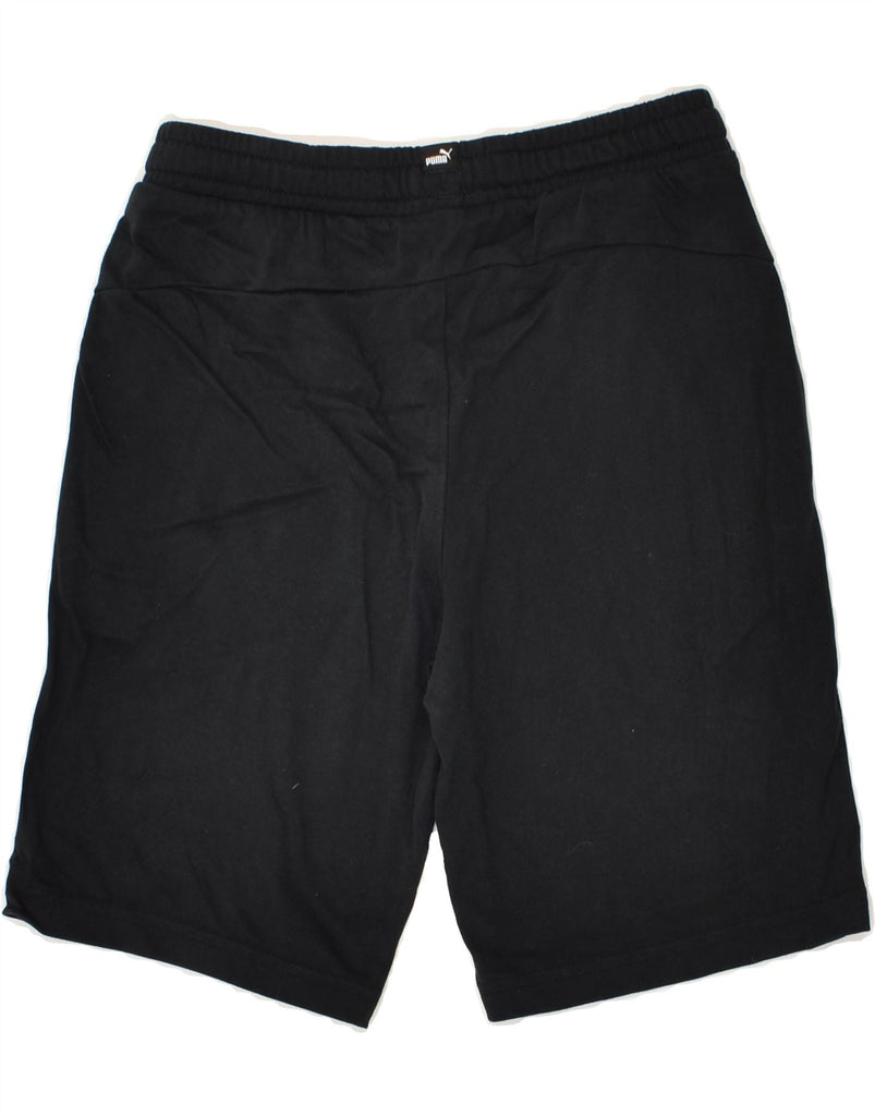 PUMA Boys Graphic Sport Shorts 9-10 Years Medium Black Cotton | Vintage Puma | Thrift | Second-Hand Puma | Used Clothing | Messina Hembry 