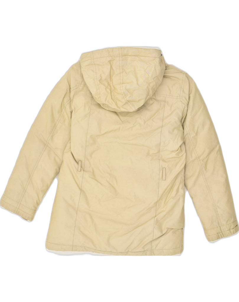 WOOLRICH Girls Hooded Padded Jacket 9-10 Years Beige Polyester | Vintage Woolrich | Thrift | Second-Hand Woolrich | Used Clothing | Messina Hembry 