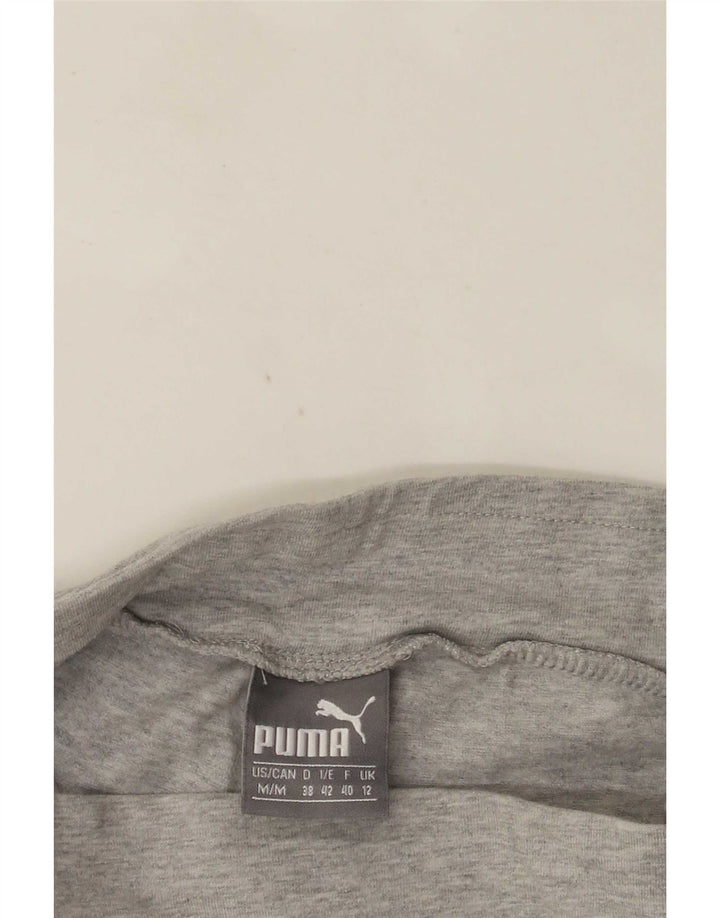 Puma Womens Graphic Leggings UK 12 Medium Grey