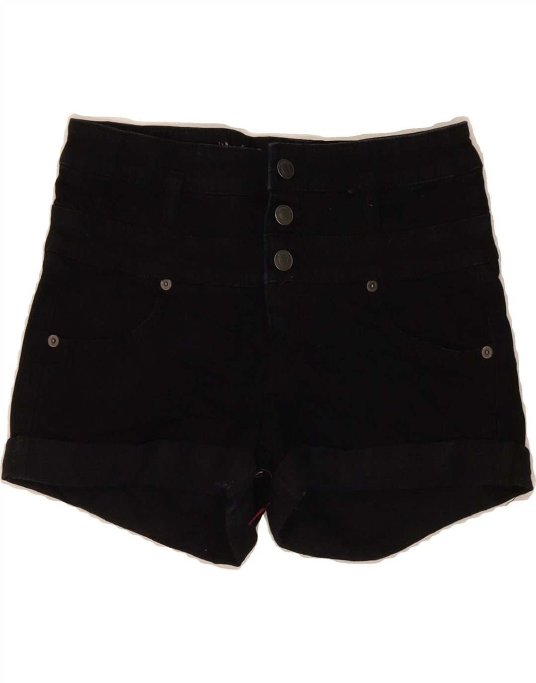 MOSSIMO Womens Super Strech High Waist Denim Shorts US 6 Medium W28  Black Vintage Mossimo and Second-Hand Mossimo from Messina Hembry 
