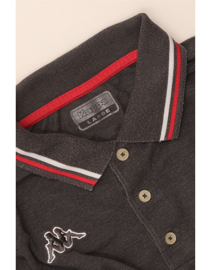 KAPPA Mens Polo Shirt Large Grey