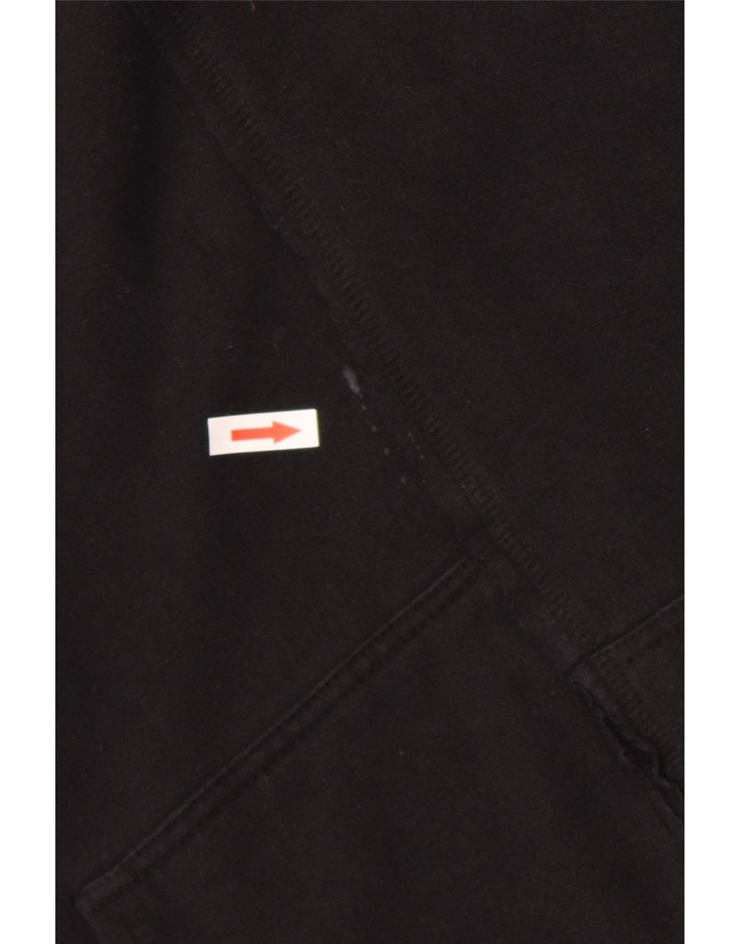 Zara Mens Hoodie Jumper Large Black Cotton