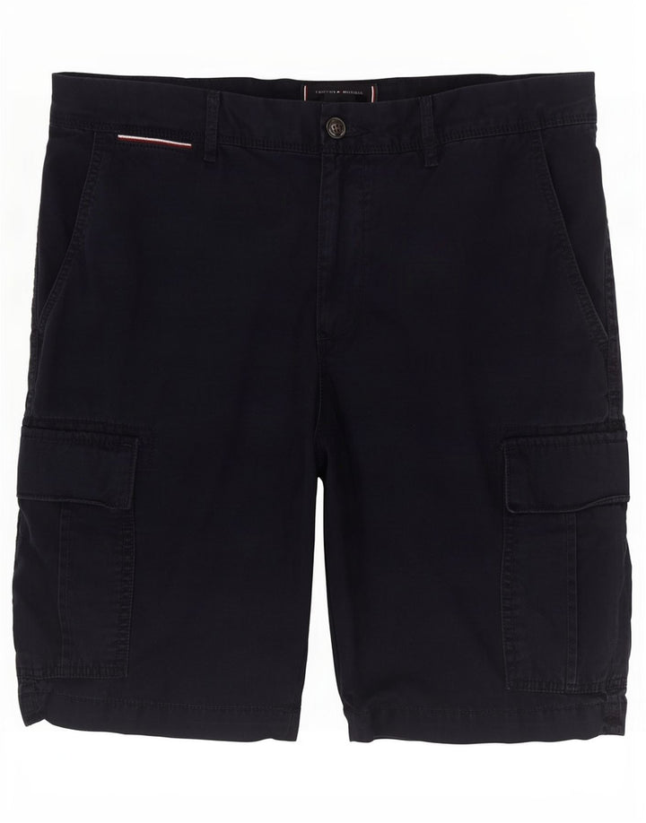 Tommy Hilfiger Mens Cargo Shorts W34 Large Navy Blue