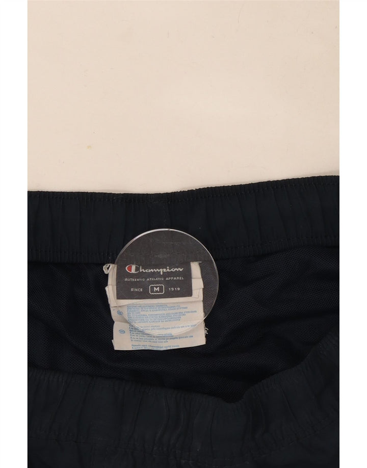 Champion Mens Graphic Sport Shorts Medium  Navy Blue Colourblock Polyester