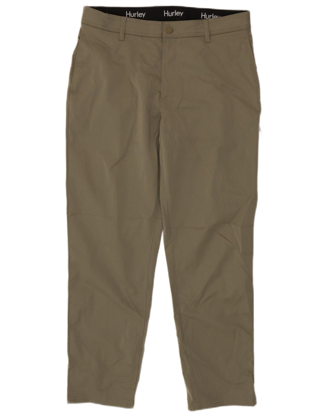 Hurley Mens Tapered Chino Trousers W36 L32 Khaki Polyester