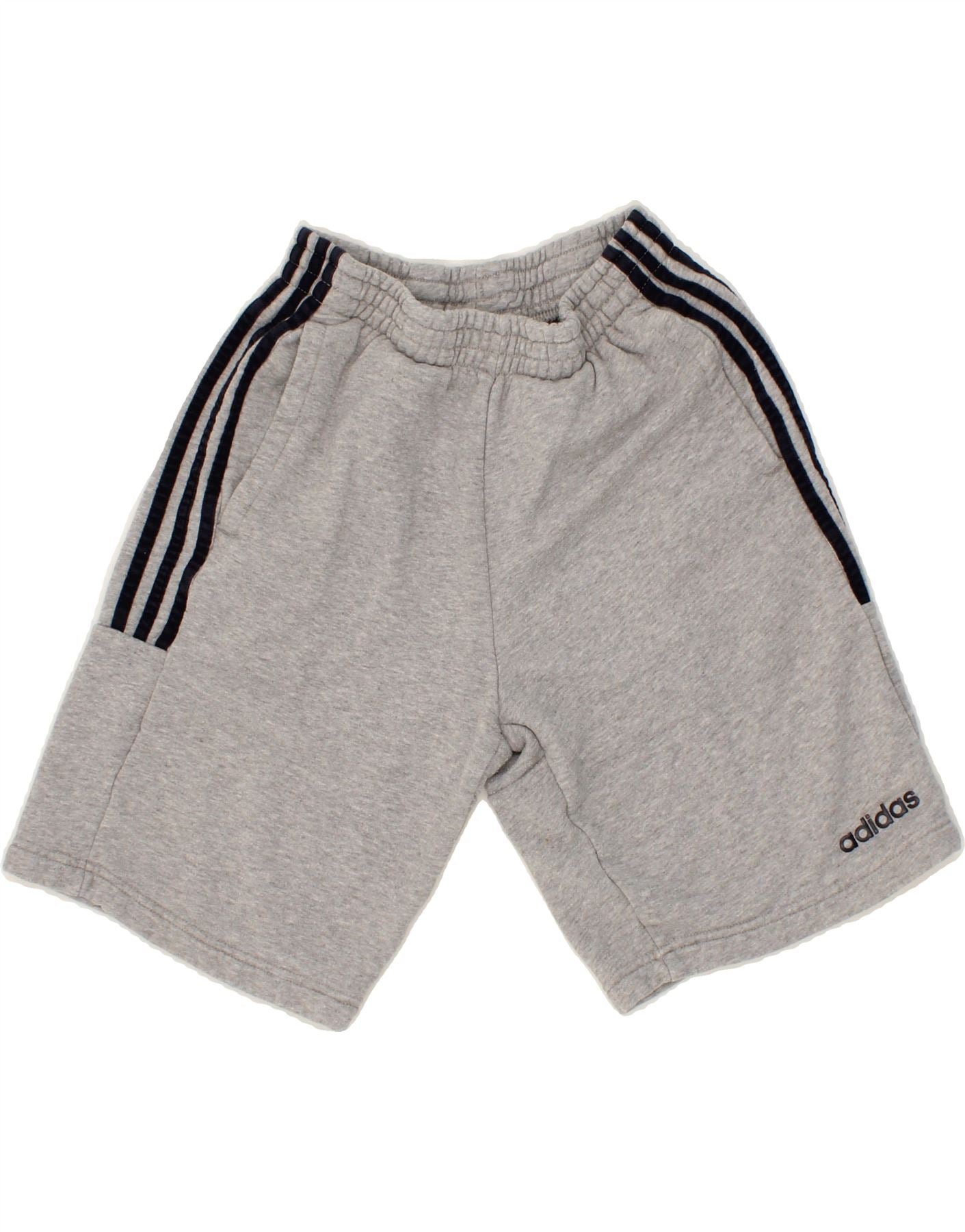 ADIDAS Mens Sport Shorts Small Grey Cotton Vintage Second-Hand