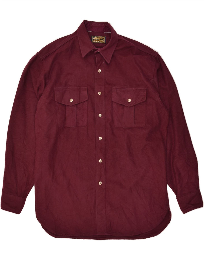 EDDIE BAUER Mens Shirt Large Burgundy | Vintage Eddie Bauer | Thrift | Second-Hand Eddie Bauer | Used Clothing | Messina Hembry 