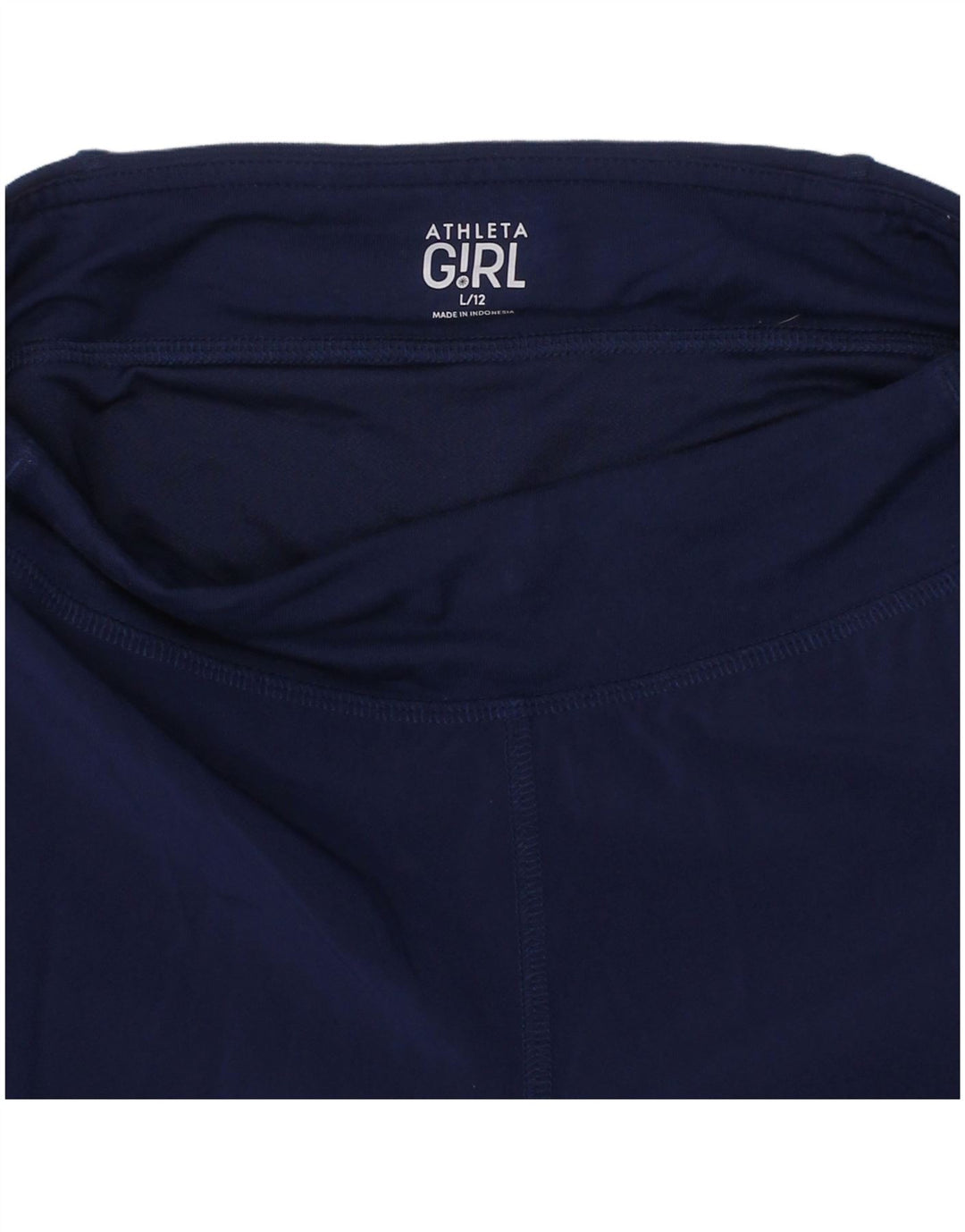 ATHLETA Girls Sport Shorts 11-12 Years Large Navy Blue Polyester