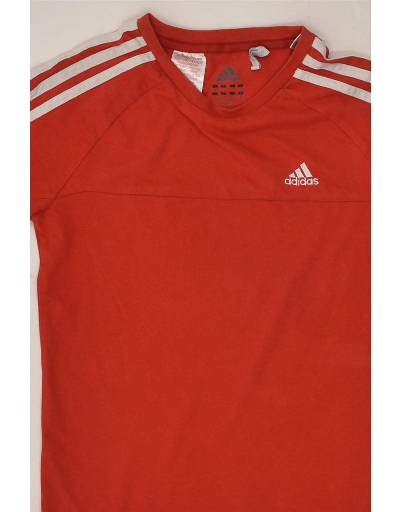 ADIDAS Boys T-Shirt Top 9-10 Years Red Cotton | Vintage Adidas | Thrift | Second-Hand Adidas | Used Clothing | Messina Hembry 