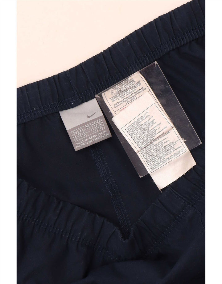 Nike Womens Tracksuit Trousers UK 14/16 Large Navy Blue Polyester