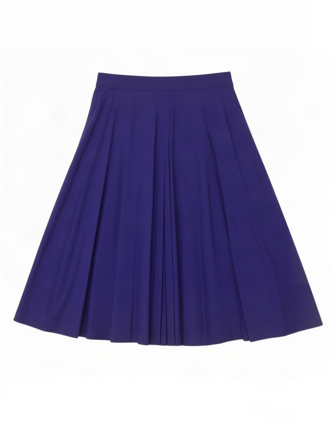 Vintage Womens Flared Skirt IT 44 Medium L28 Blue Cotton
