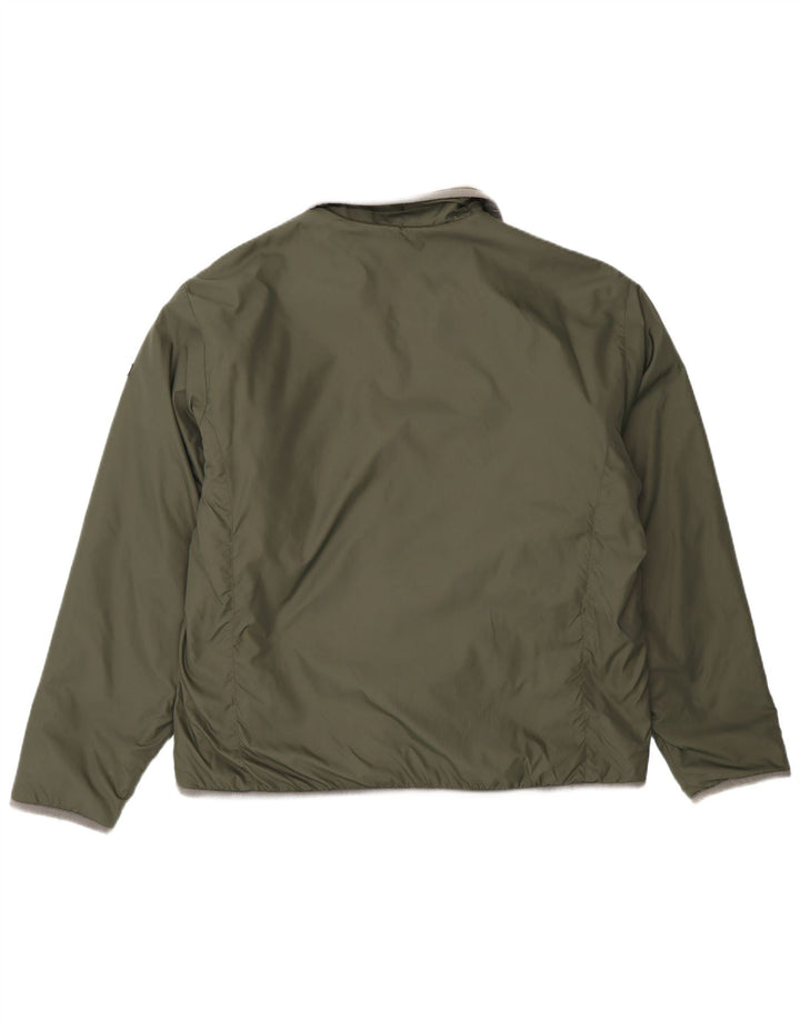 Napapijri Mens Geographic Reversible Jacket UK 40 Large Khaki