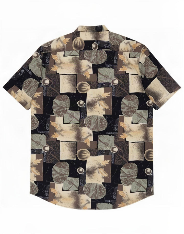 Vintage Mens Abstract Pattern Shirt Size 42/43 Large Multicoloured