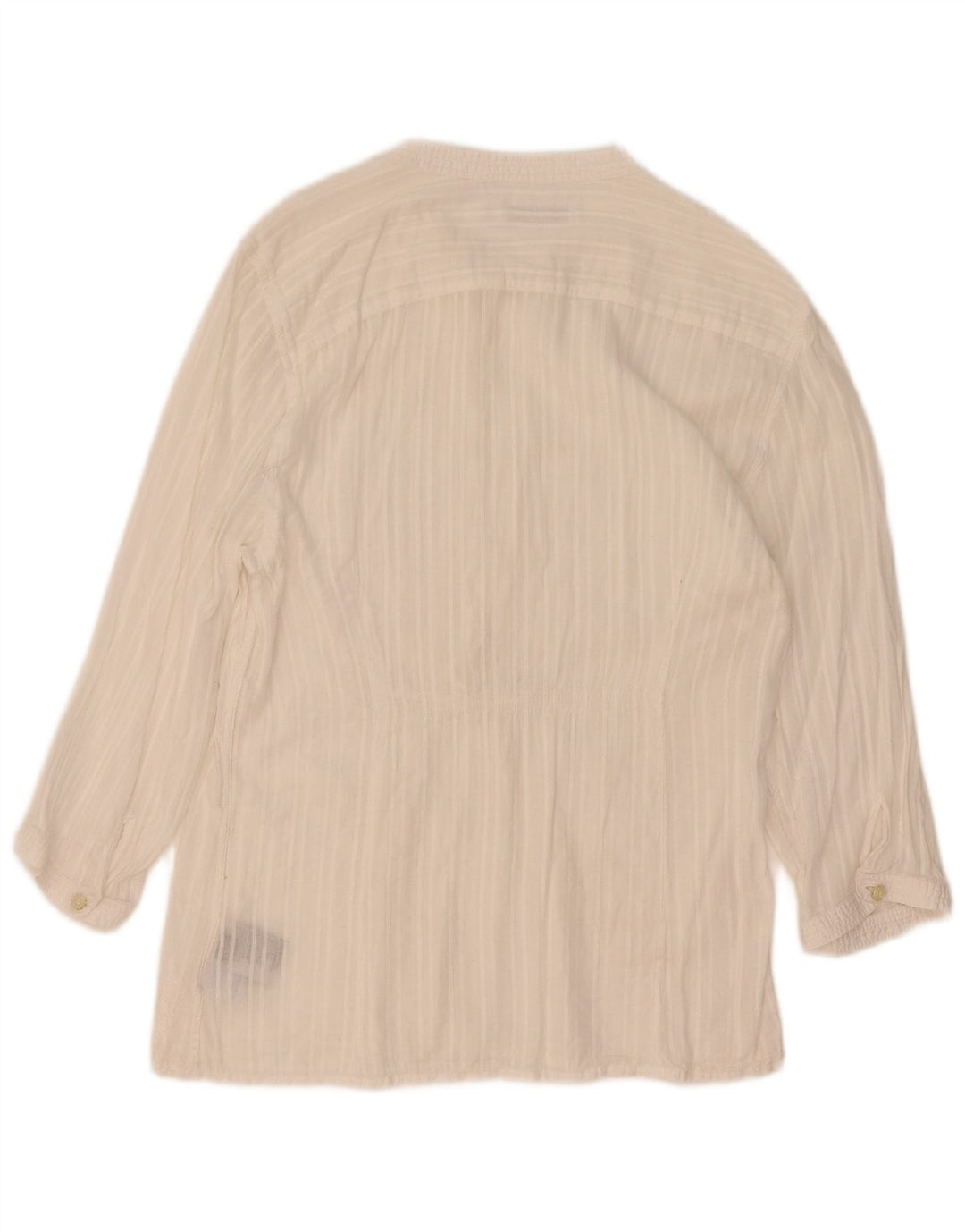 North Sails Womens 3/4 Sleeve Blouse Top UK 14 Large White Cotton