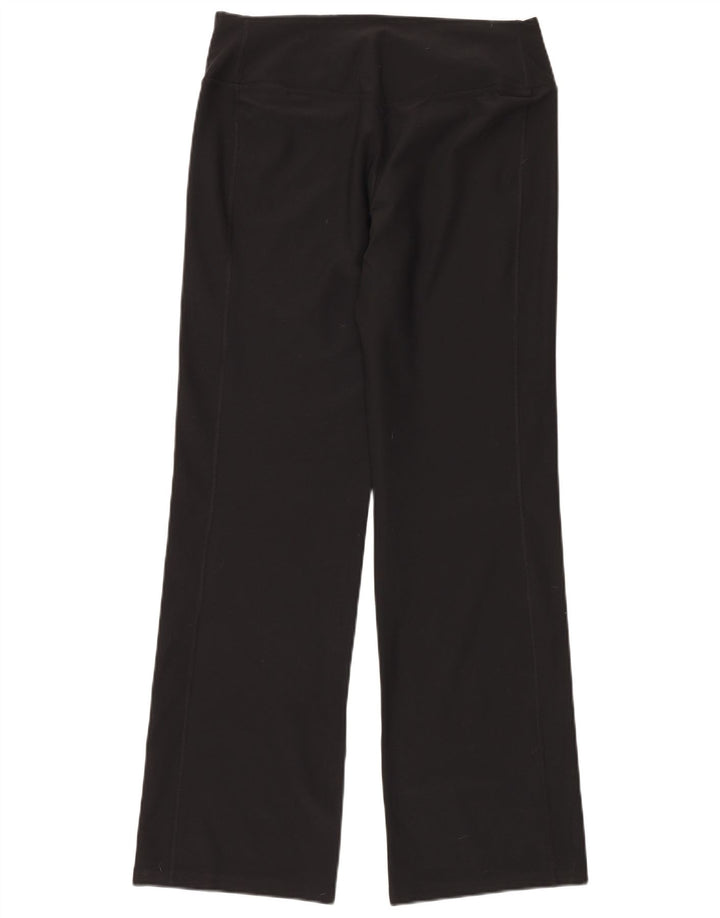 NIKE Womens Dri Fit Tracksuit Trousers UK 14 Large  Black Polyester