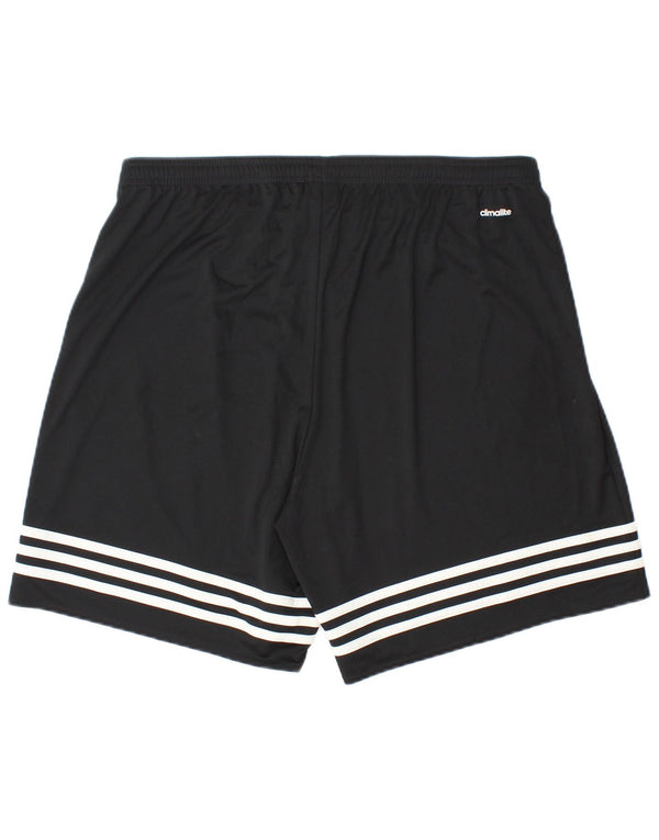 Adidas Mens Sport Shorts XL W38 L7 Black Striped Polyester Sports