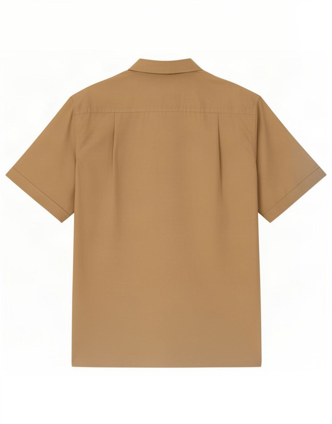 Nautica Mens Short Sleeve Shirt Large Beige Cotton